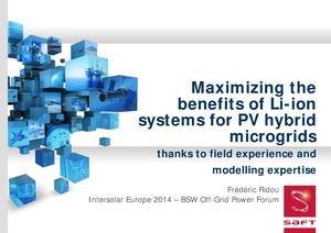 Maximizing the Benefits of Li-ion Systems for PV Hybrid Microgrids Thanks to Field Experience & Modelling Expertise.pdf