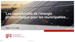 Les opportunités de l'énergie photovoltaïque dans les municipalités