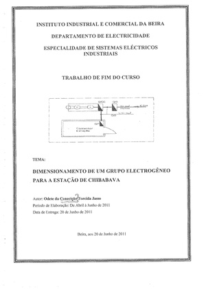PT-Dimensionamento de um grupo electrogêneo para a estacao de Chibabava-Odete da C. T. Jass.pdf