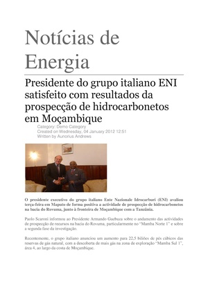 PT-Presidente do grupo italiano ENI satisfeito com resultados da prospeccao de hidrocarbonetos em Mocambique-Aunorius Andrews.pdf