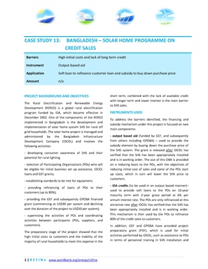 Bangladesh - Solar Home Programme on Credit Sales.pdf