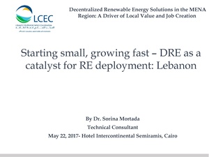 Starting Small, Growing Fast –DRE as a Catalyst for RE deployment - Lebanon.pdf