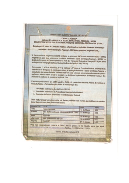 File:PT-Avaliacao ambiental e social estratégica regional - SRESA 001-Electricidade de Mocambique.pdf