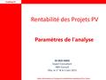 Parameters for Financial Analysis of Projects Sfax.pdf