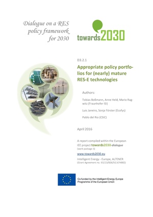 Appropriate Policy Portfolios for (nearly) Mature RES‐E Technologies.pdf