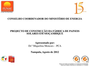 PT-Projecto de construcao da Fabrica de Paineis solares em Mocambique-Fundo de Energia.pdf