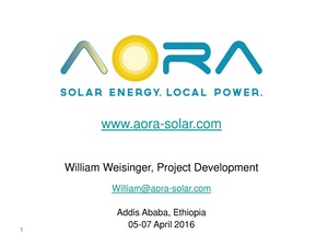 2. Mr William Weisinger - Solar Ethiopia, biogas hybrid.pdf