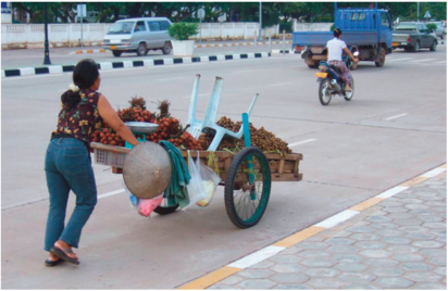 Non-motorised goods transport to the market in Vientiane, Laos..png