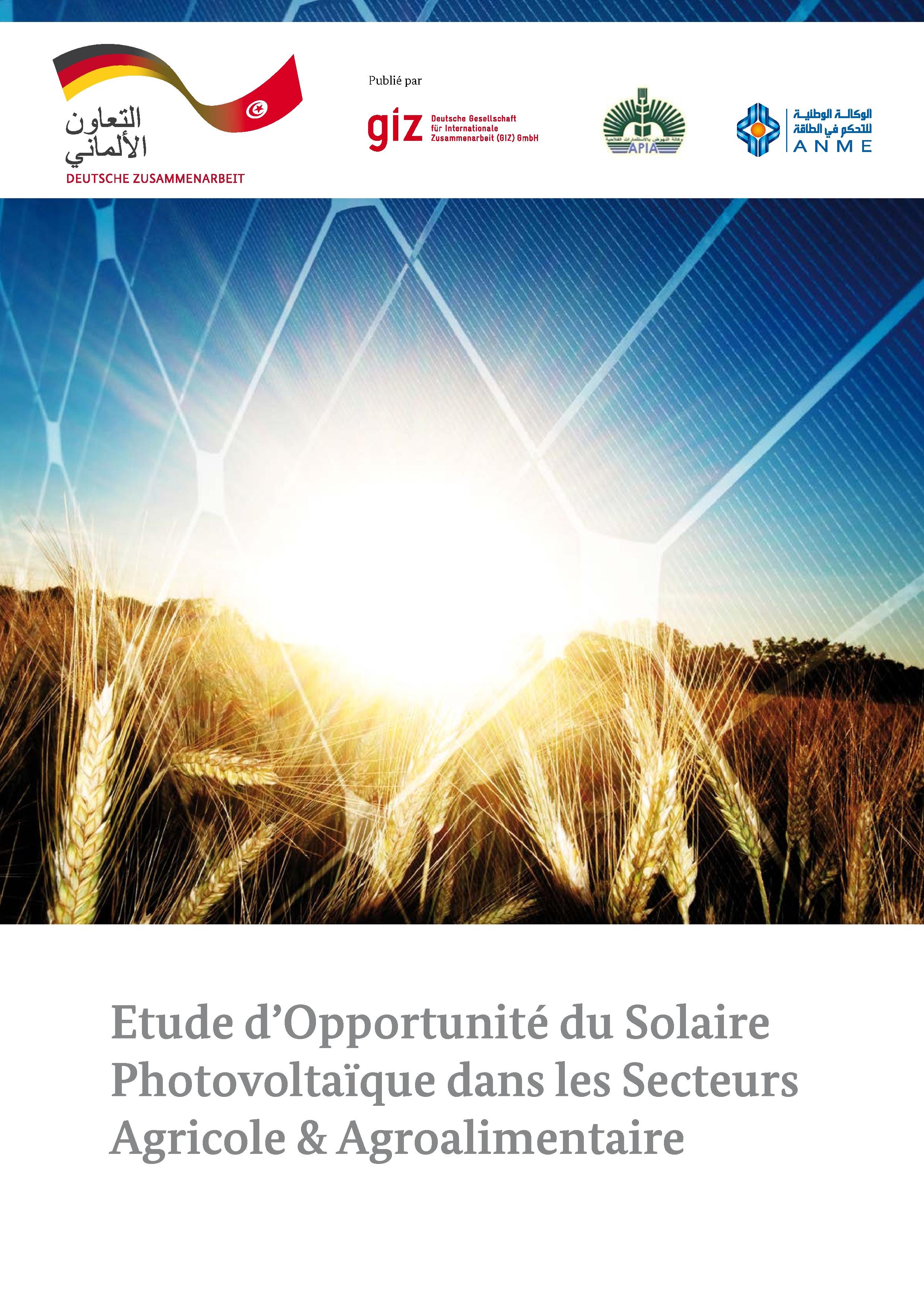 Etude d’Opportunité du Solaire Photovoltaïque dans les Secteurs Agricole & Agroalimentaire