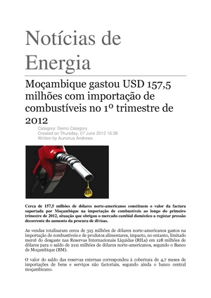 PT-Mocambique gasta USD 157.5 milhoes com importacao de combustiveis no 1. trimestre de 2012-Aunorius Andrews.pdf
