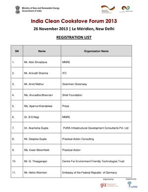 Registration List - India Clean Coostove Forum 2013.pdf