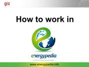 Energypedia manual