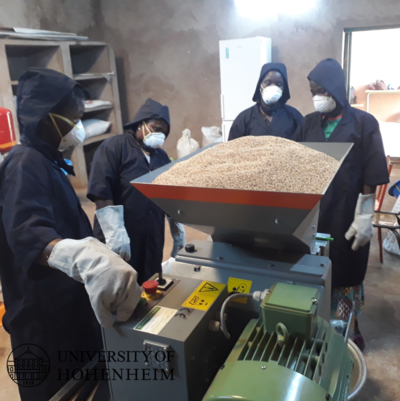 Fig. 8 Production of sesame oil by a cooperative in Nouna.png