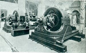 Tesla polyphase AC 500hp generator at 1893 exposition.jpg