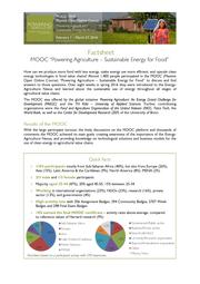 MOOC fact sheet