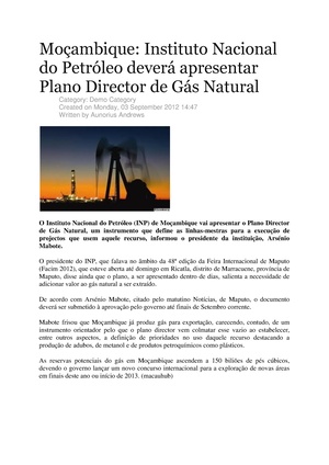 PT-Moçambique-Instituto Nacional do Petróleo deverá apresentar Plano Director de Gás Natural-Aunorius Andrews.pdf