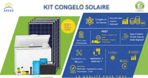 Joint flyer of a solar company and a microfinance institution for the credit-sale of a solar freezer.png