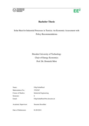 Solar Heat for Industrial Process in Tunisia. An Economic Assessment with Policy Recommendations.pdf
