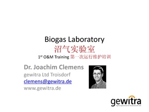 1st Operation & Maintenance Training - Biogas Laboratory Works.pdf