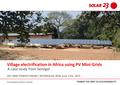 Village Electrification in Africa using PV Mini-Grids.pdf