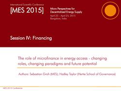 The Role of Microfinance in Energy Access Changing Roles, Changing Paradigms and Future Potential.pdf