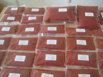 Tomato paste, sterile packed into PET-bags © TAMPA
